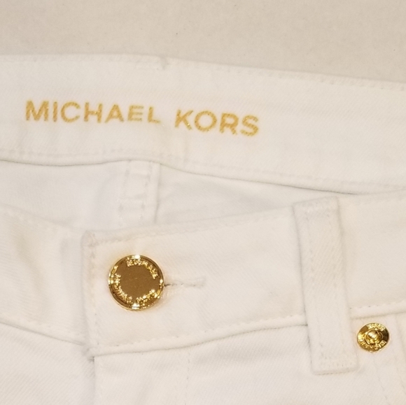 Michael Michael Kors Straight Leg White Ankle Jeans 6 - Picture 5 of 15